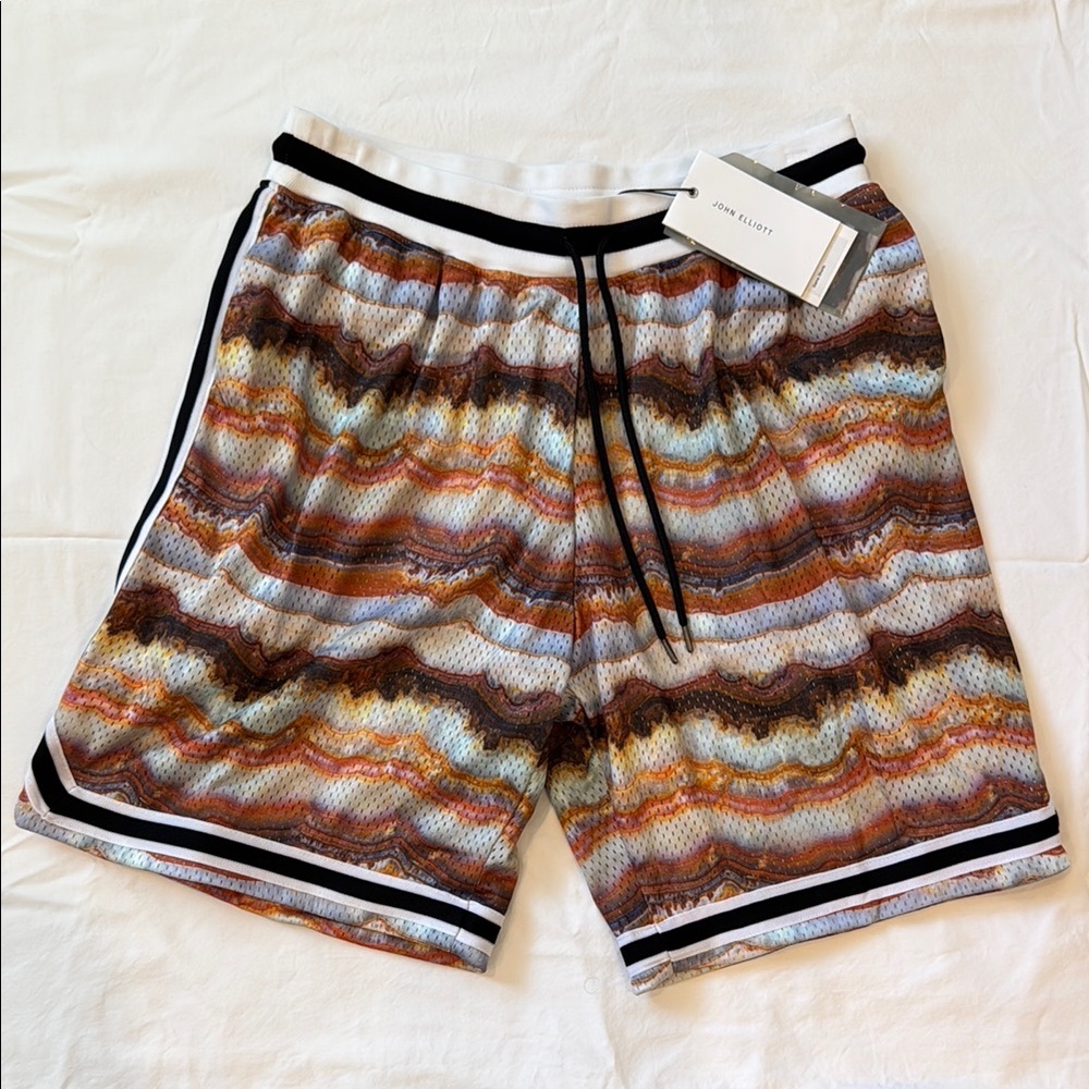 NWT John Elliott Multicolor Men’s Athletic Shorts, Size M